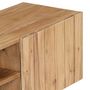 Voir la diapositive 5 : VIDAXL Meuble TV 140x30x45 cm Bois d'acacia massif