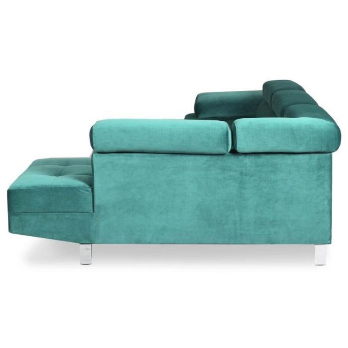 Paris Prix Canapé d'Angle Droit  Têtière  260cm Vert