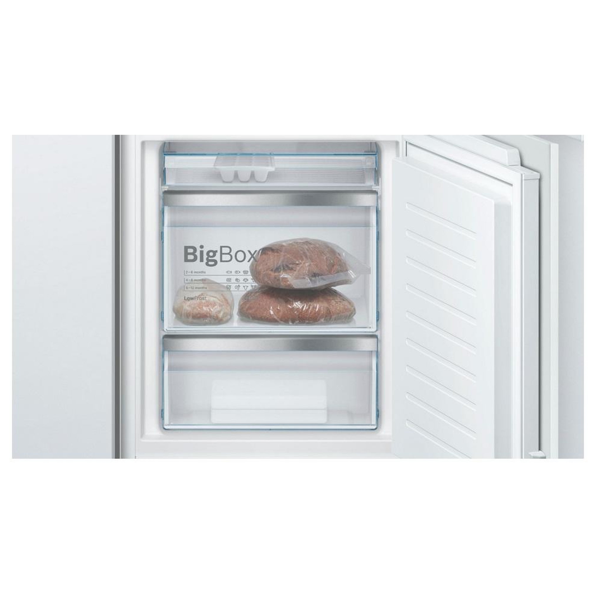 Voir la diapositive 2 : BOSCH Réfrigérateur combiné intégrable à pantographe 265l - kis86afe0