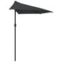 Voir la diapositive 4 : VIDAXL Parasol de balcon et mat en aluminium Anthracite 300x155cm Demi