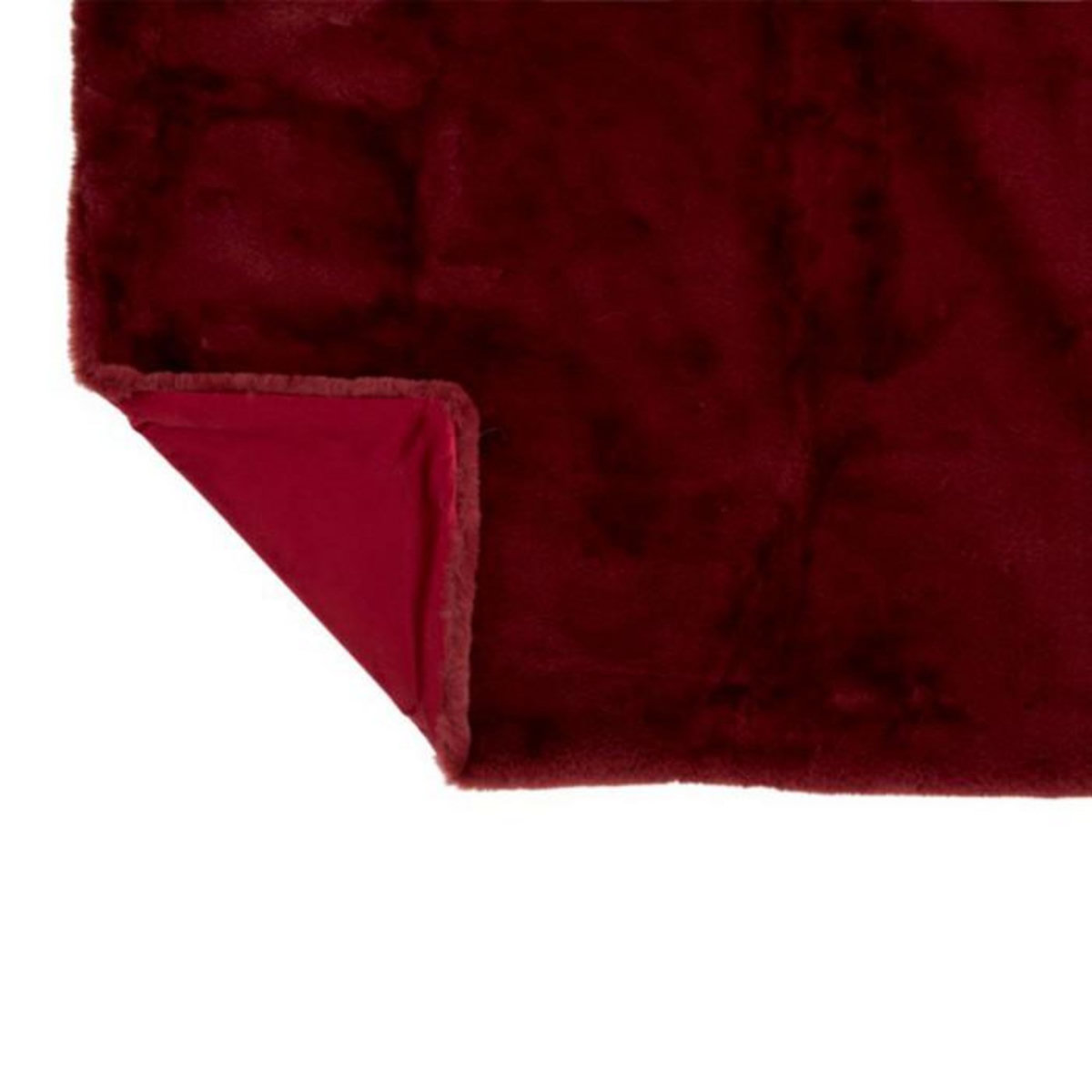 Paris Prix Plaid Imitation Fourrure  Cutie  130x180cm Rouge