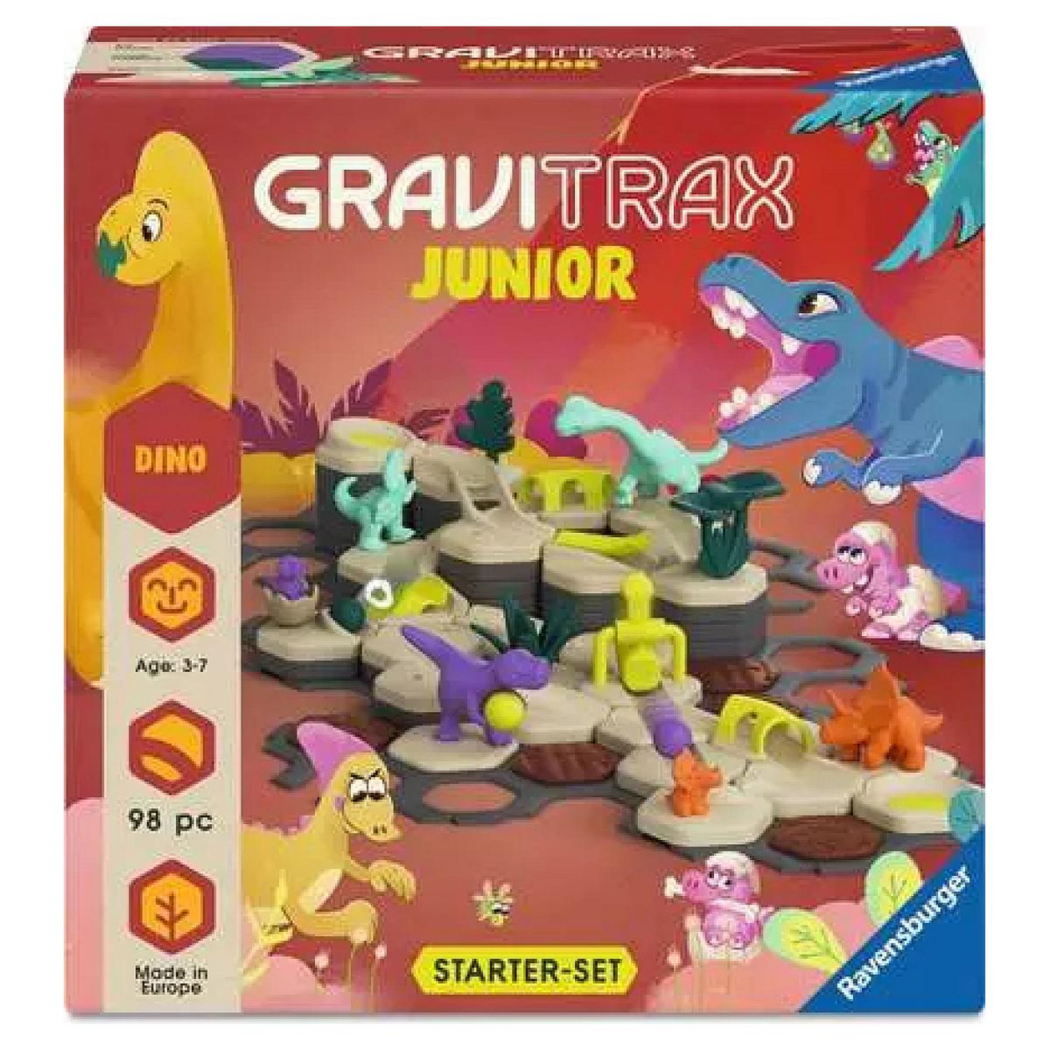 RAVENSBURGER GraviTrax Junior Starter Set Dino - Circuit de billes pour enfants et adultes à partir de 3 ans