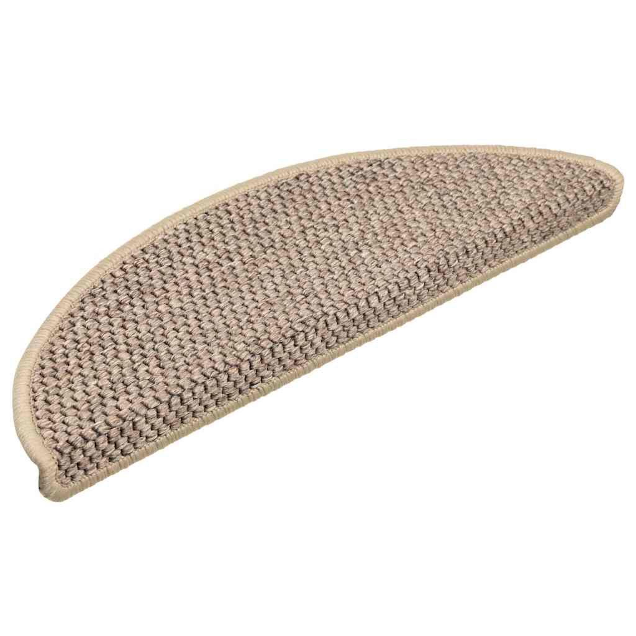 Voir la diapositive 2 : VIDAXL Tapis d'escalier autocollants 30 pcs 56x17x3 cm beige fonce