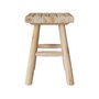 Voir la diapositive 4 : Rendez vous déco Tabouret de jardin carré en bois de teck brut H40 cm-Makam