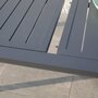 Voir la diapositive 5 : RED DECO Table de jardin extensible CUBA Gris Aluminium 160/240 x 90 x 75 cm