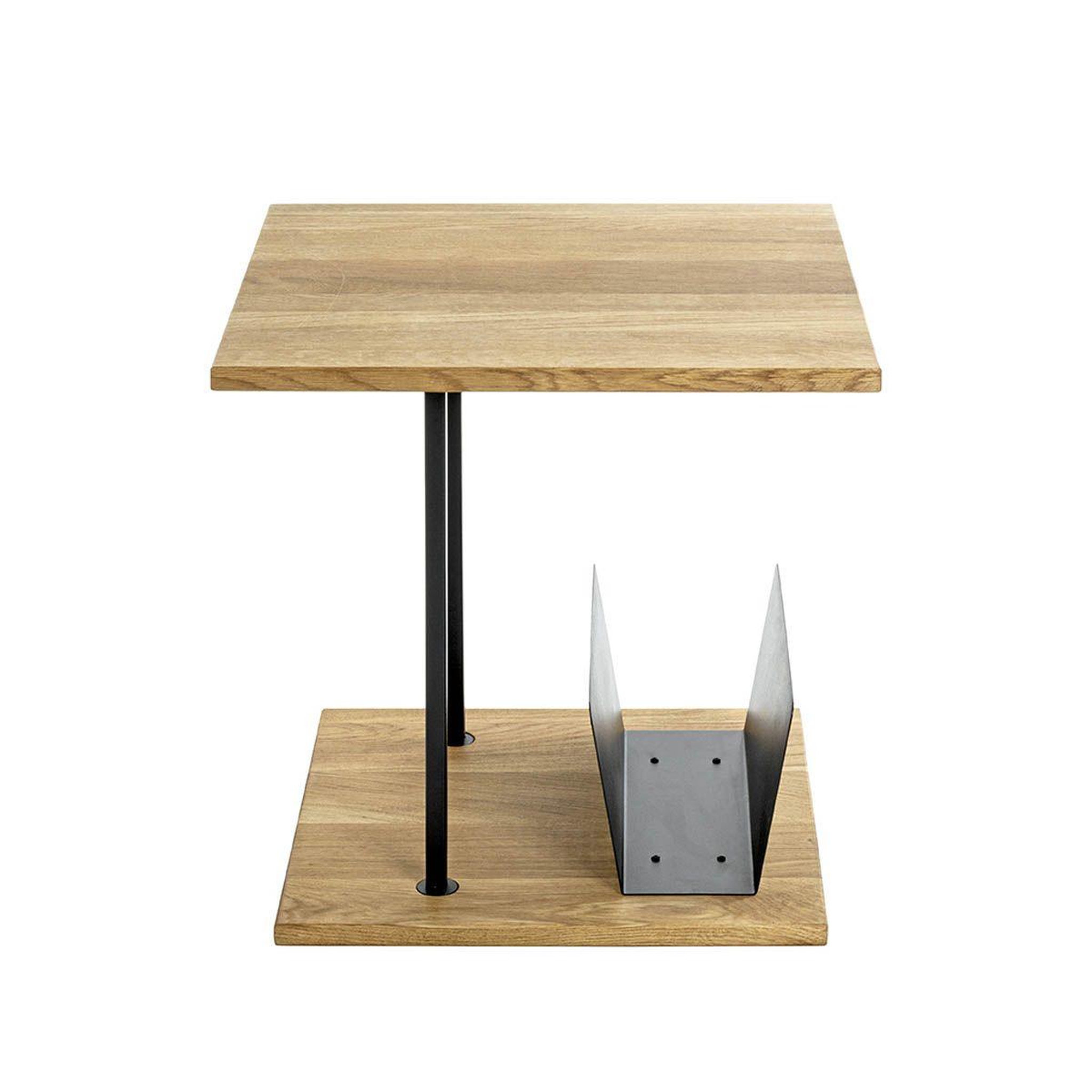 Voir la diapositive 4 : Paris Prix Table d'appoint & porte revues  pika  45cm chêne & noir