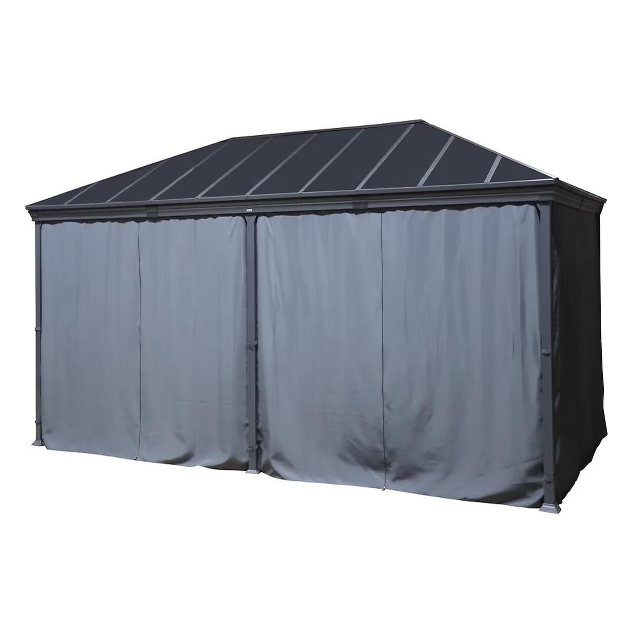 Voir la diapositive 4 : HESPERIDE Pergola belize en aluminium et polycarbonate 6 x 3,6 m - hespéride
