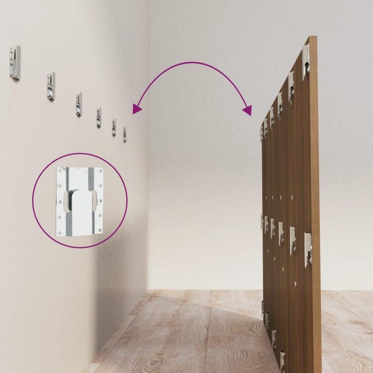 VIDAXL Tete de lit Chene marron 200x1,5x80 cm Bois d'ingenierie