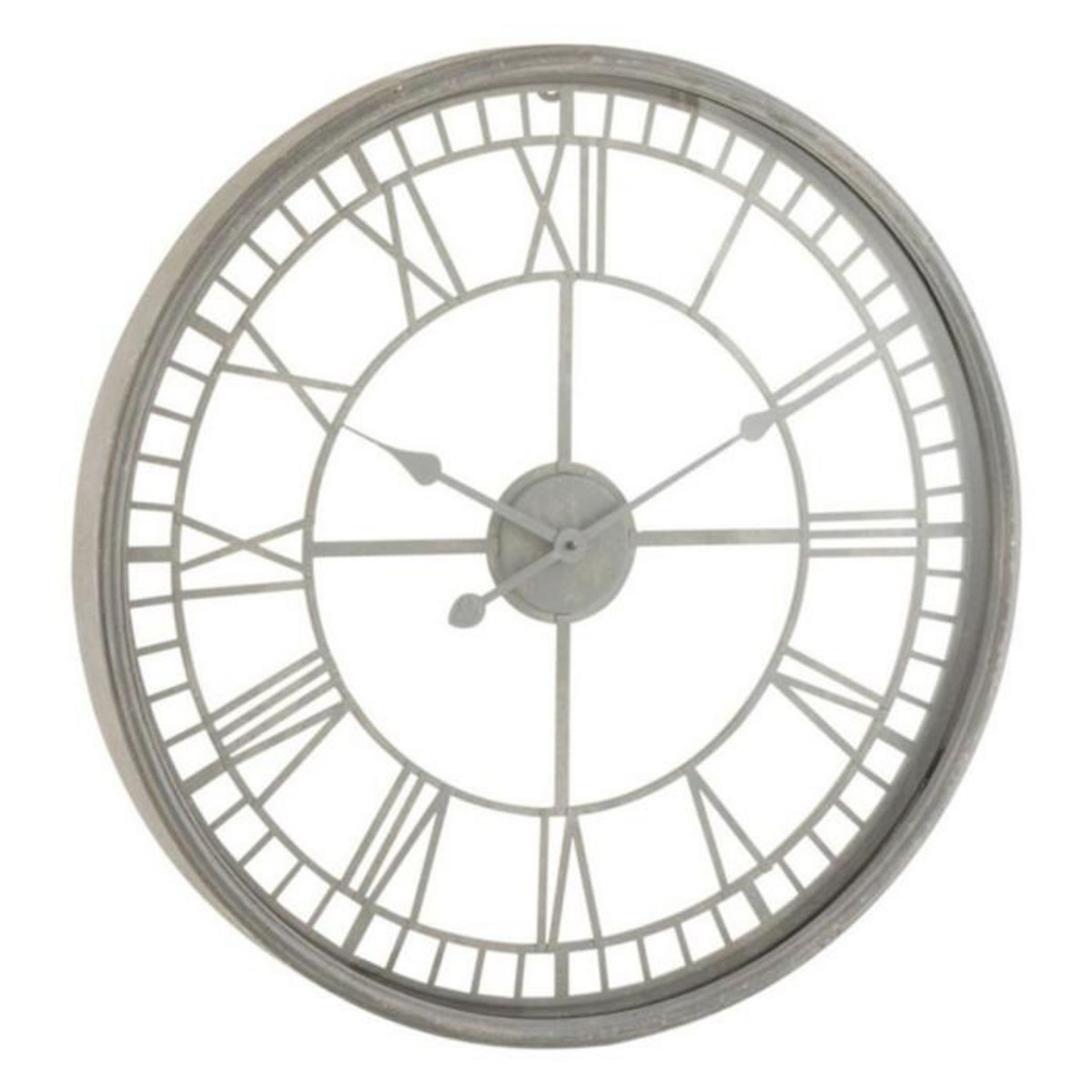 Paris Prix Horloge Murale Design  Métal & Verre  67cm Gris