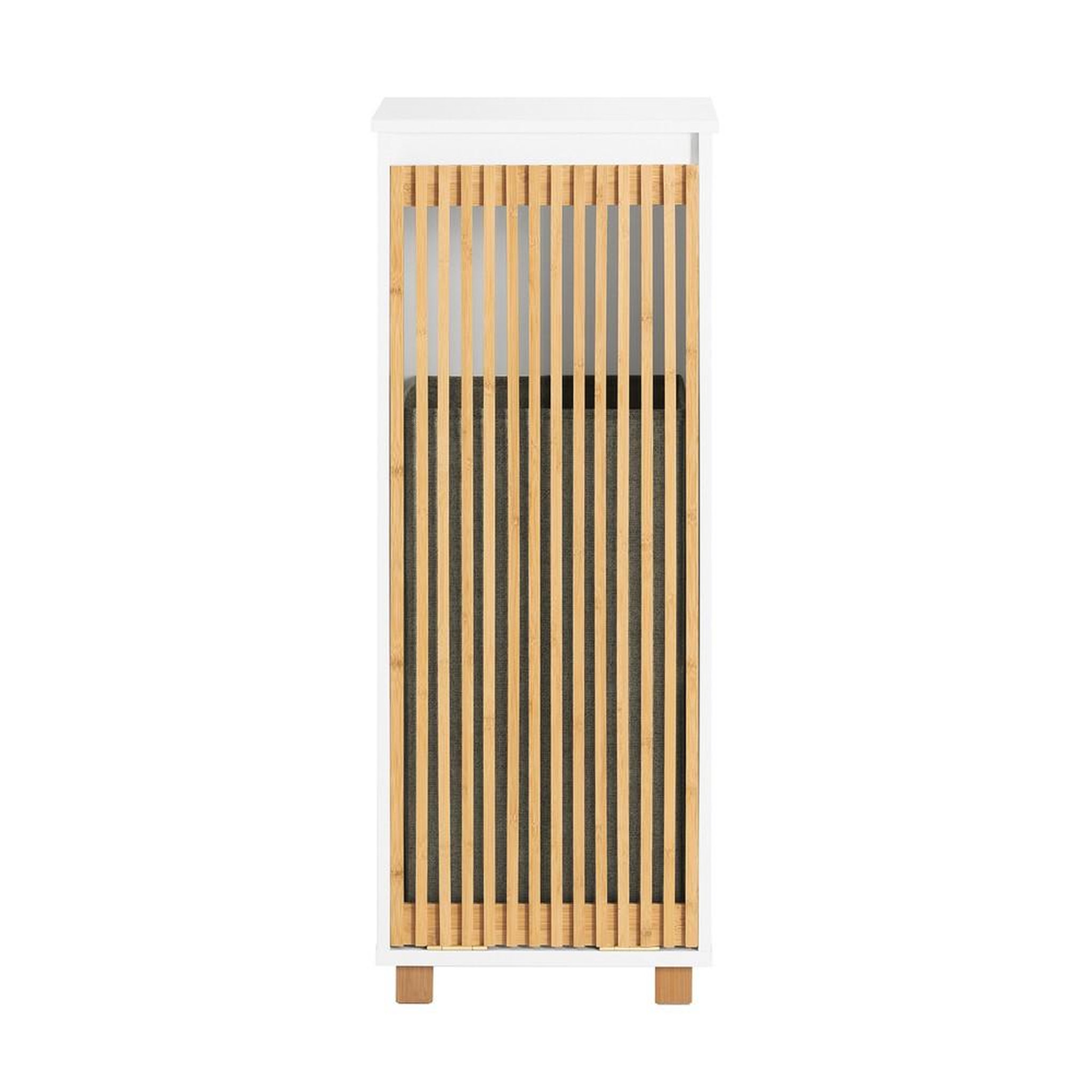 SOBUY SoBuy - Meuble De Buanderie à une porte - Blanc - 33x32x85cm - Nordique - BZR126-W