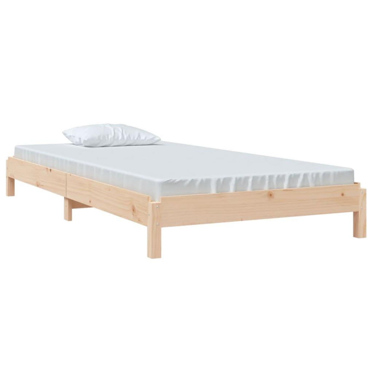 VIDAXL Lit empilable sans matelas 90x190 cm bois de pin massif