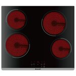 BRANDT Table de cuisson vitrocéramique 60cm 4 feux 6000w noir - bpv6420b