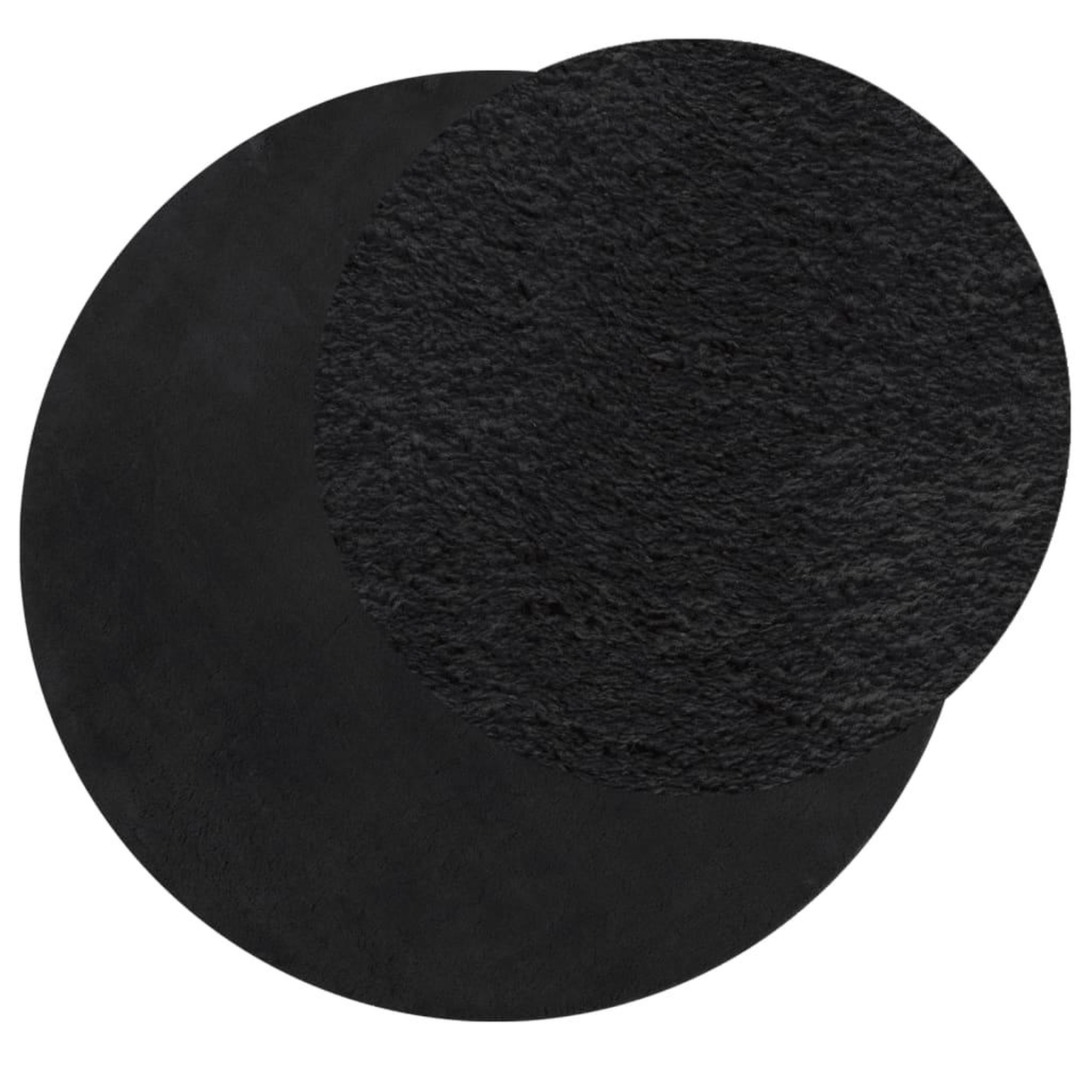 Voir la diapositive 3 : VIDAXL Tapis HUARTE a poils courts doux et lavable noir Ø 120 cm