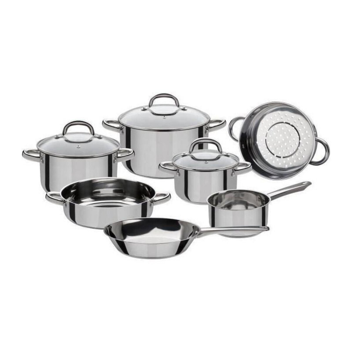 GSW Batterie de casseroles en acier inoxydable Montréal - 10 pieces