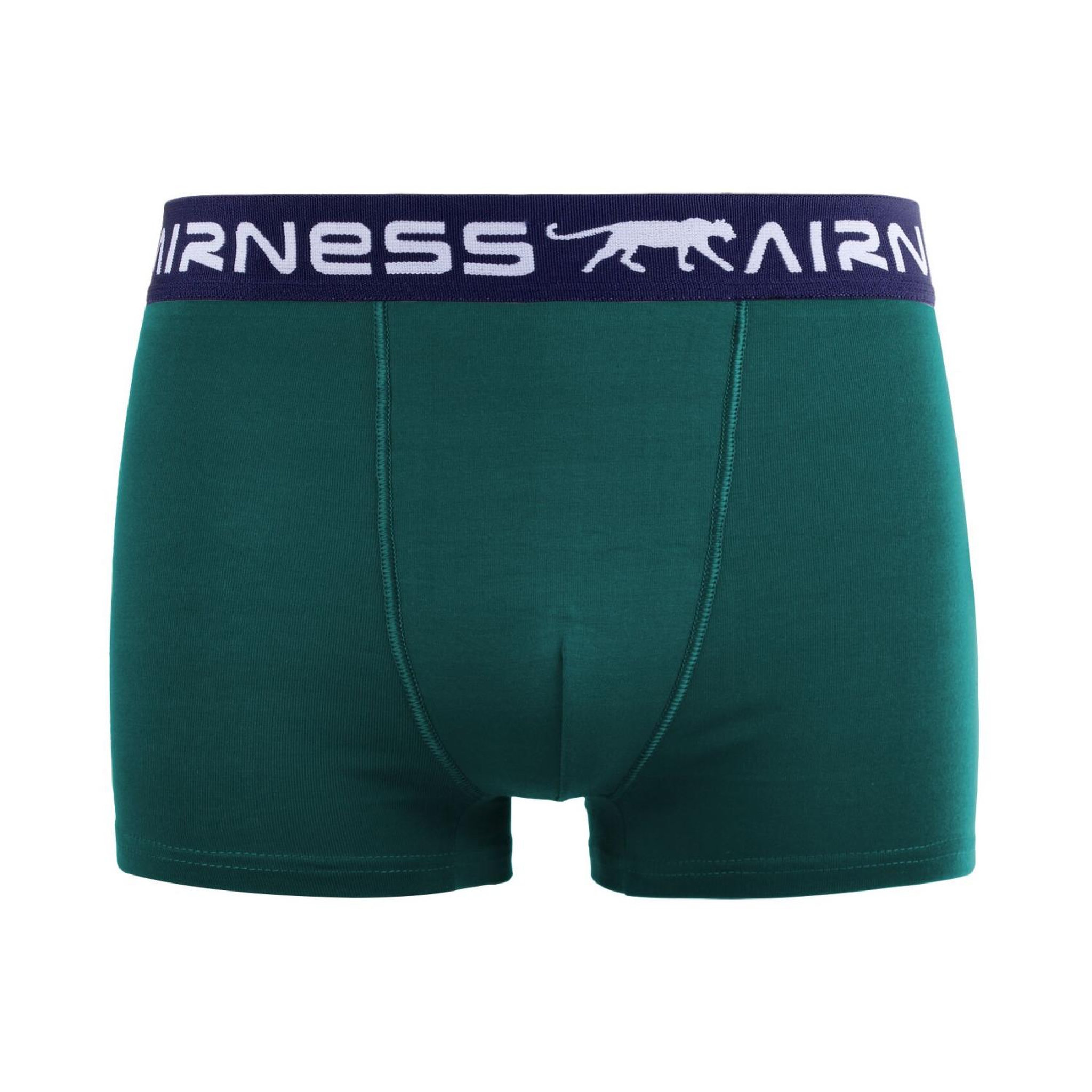 Voir la diapositive 4 : Airness Lot de 5 boxers homme en coton ceinture colorée starter