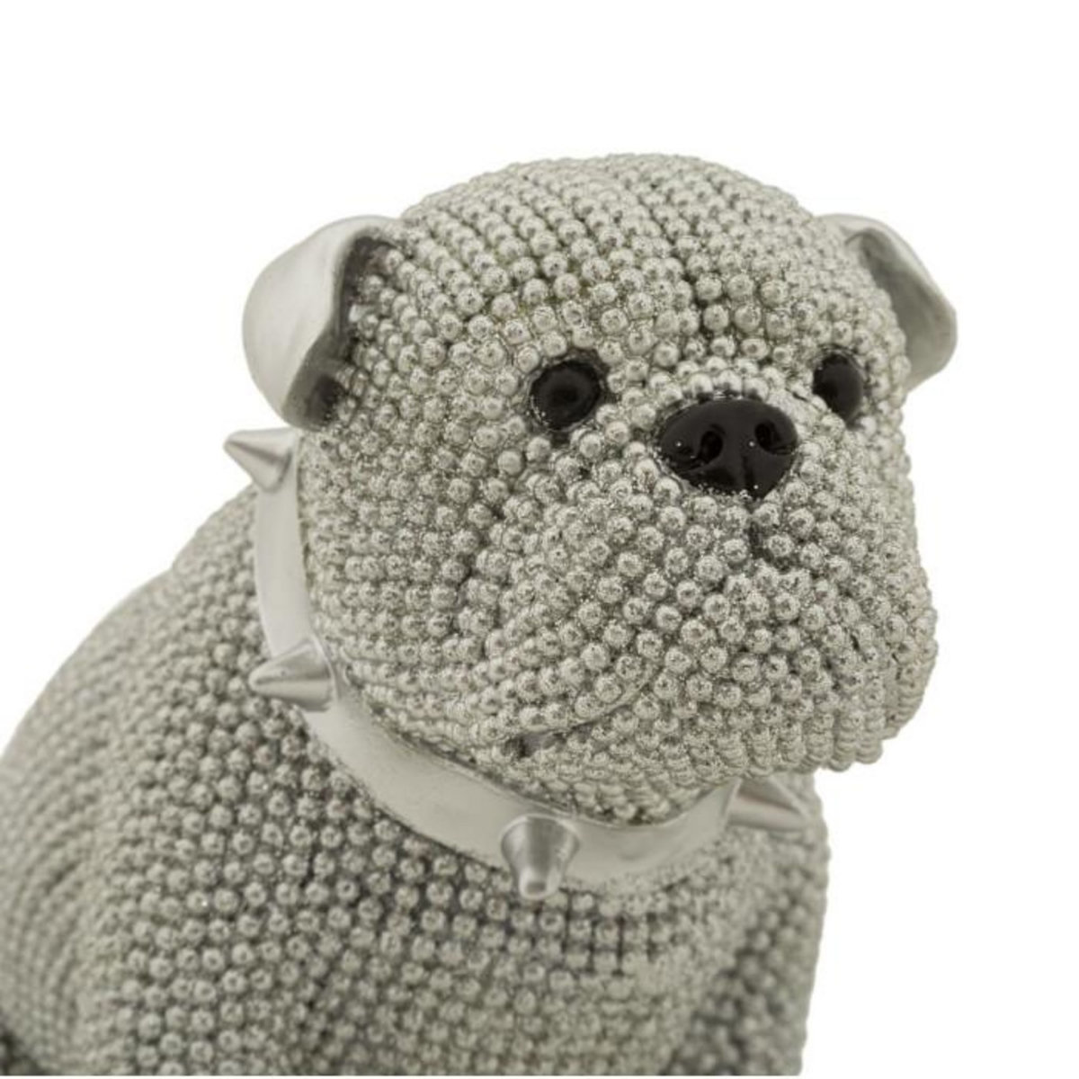 Paris Prix Statuette Déco Bulldog  Sparky  17cm Argent