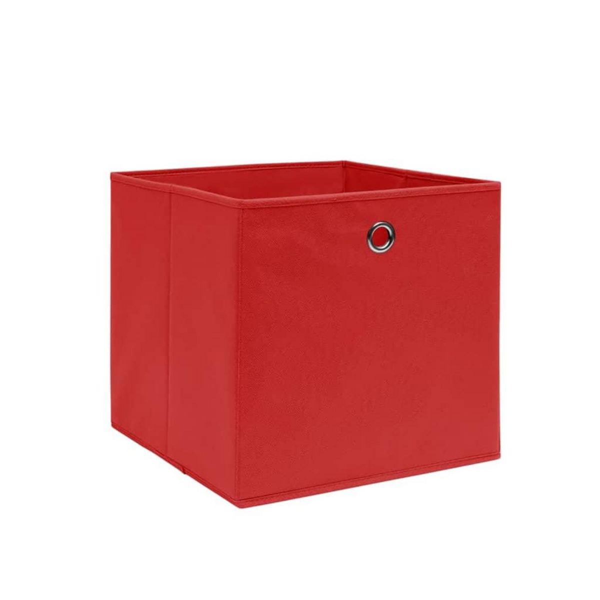 VIDAXL Boîtes de rangement 4 pcs Tissu intisse 28x28x28 cm Rouge