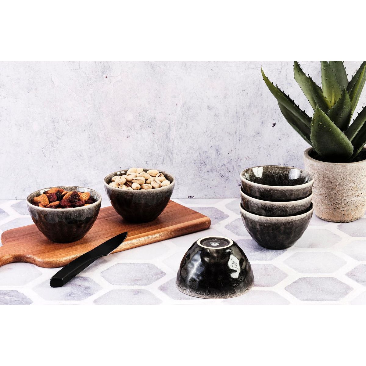 BJORN Bol MOON Ø11,5cm - 6 pièces - Encre