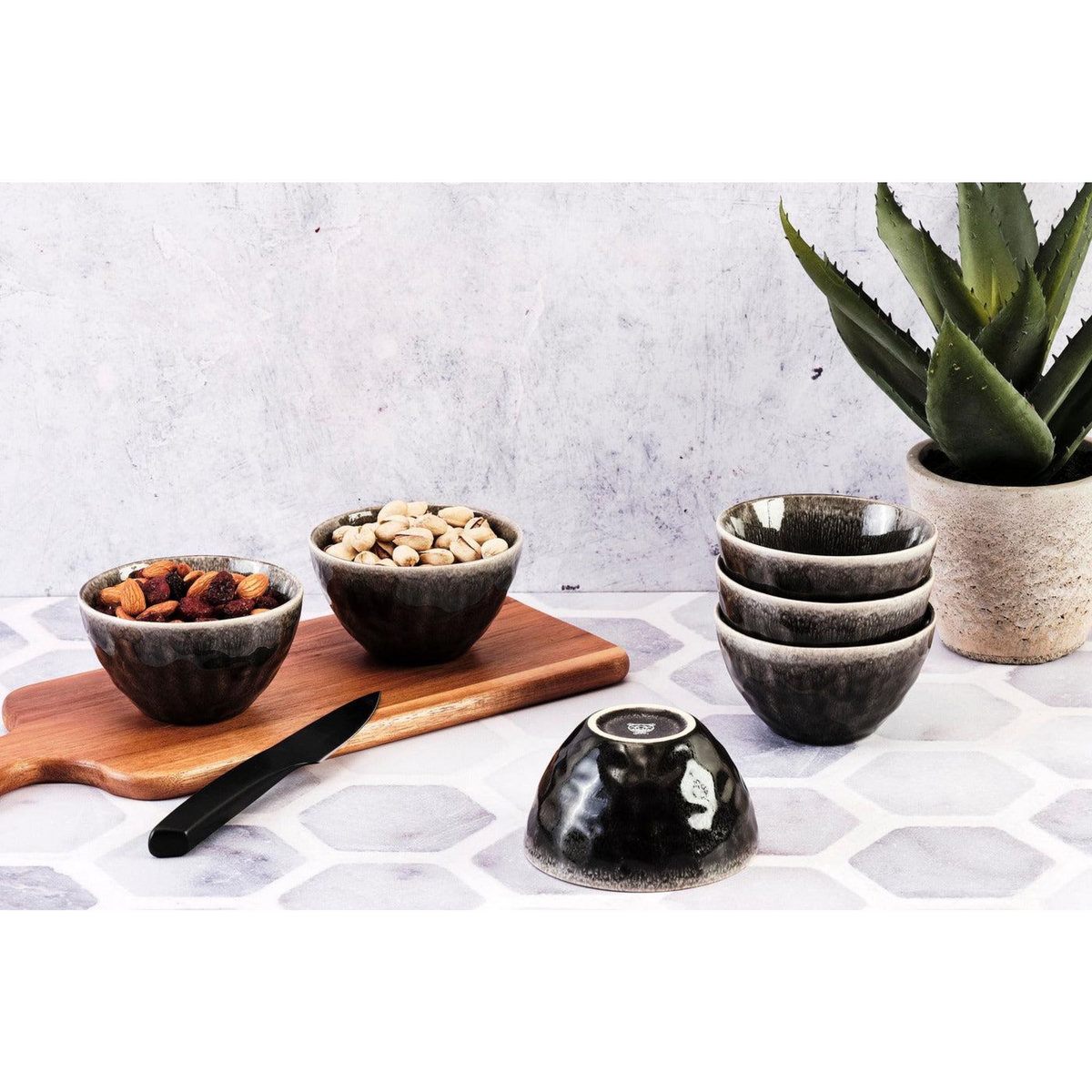 BJORN Bol MOON Ø11,5cm - 6 pièces - Encre