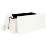 Voir la diapositive 4 : Paris Prix Banc Coffre Pliable  Tressé  76cm Blanc