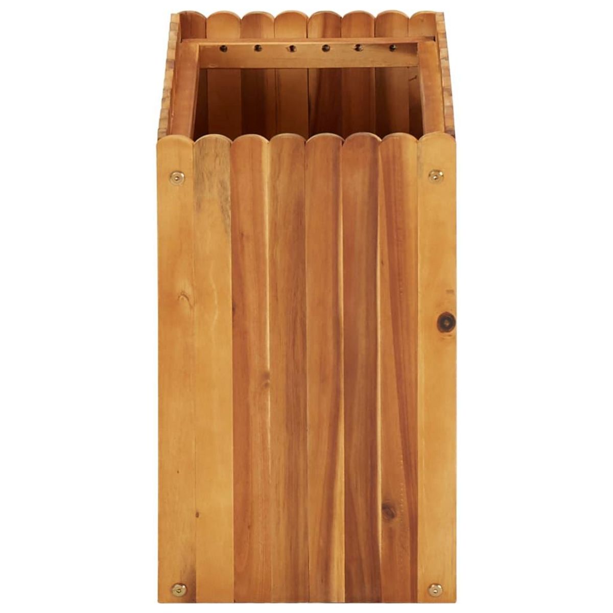 VIDAXL Lit sureleve de jardin 50x30x50 cm Bois massif d'acacia