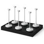 Voir la diapositive 1 : Lumisky 6 lampes avec plateau de chargement RUBY Blanc Aluminium H25 cm