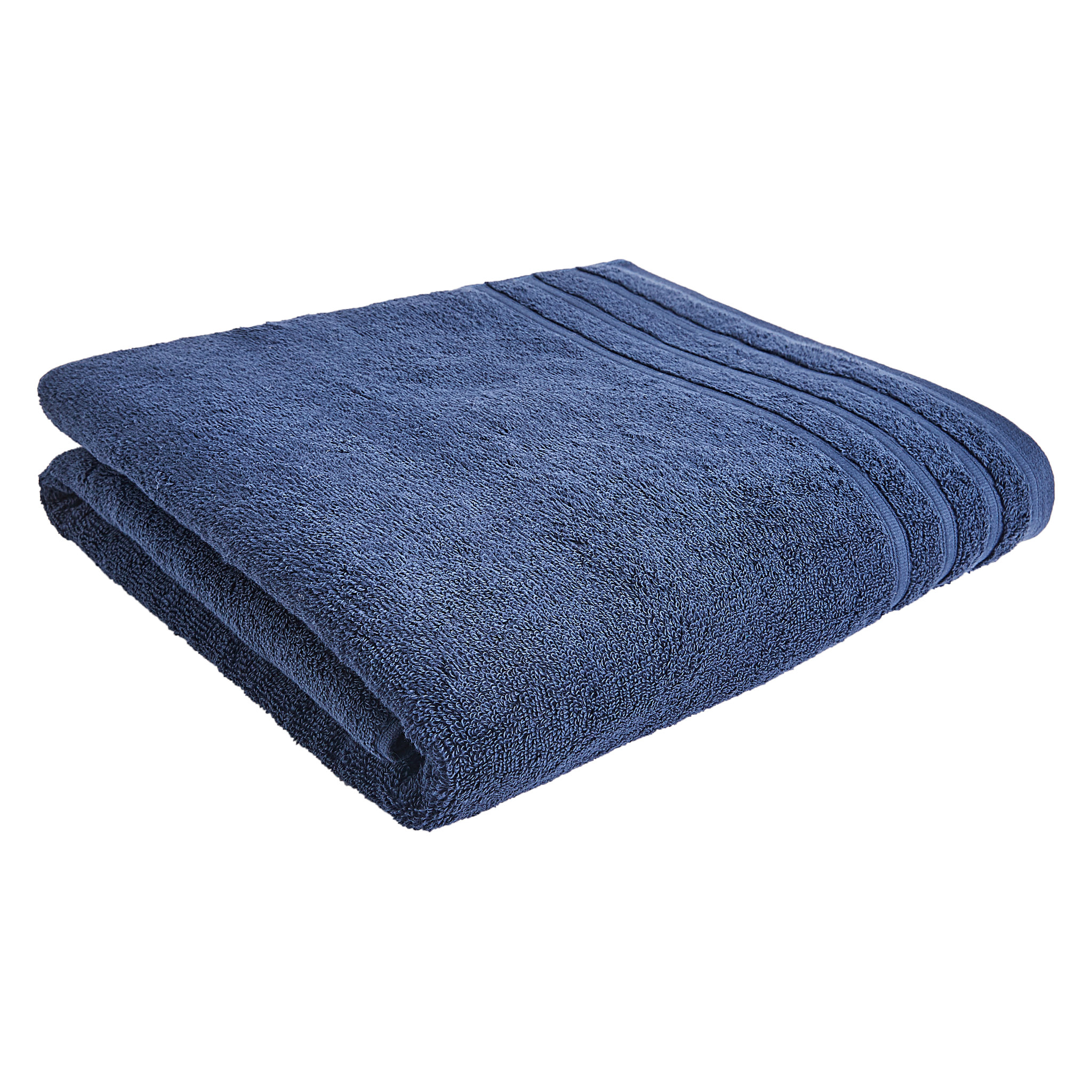 Voir la diapositive 2 : ACTUEL  Serviette de toilette unie en coton bouclé 500 gr/m2