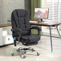 Voir la diapositive 4 : VINSETTO Fauteuil de bureau direction massant chauffant hauteur réglable dossier inclinable tissu noir