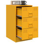 Voir la diapositive 4 : VIDAXL Tables de chevet 2 pcs jaune moutarde 34,5x39x62 cm acier