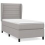 Voir la diapositive 2 : VIDAXL Sommier a lattes de lit avec matelas Gris clair 80x200 cm Tissu
