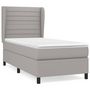 Voir la diapositive 2 : VIDAXL Sommier a lattes de lit avec matelas Gris clair 80x200 cm Tissu
