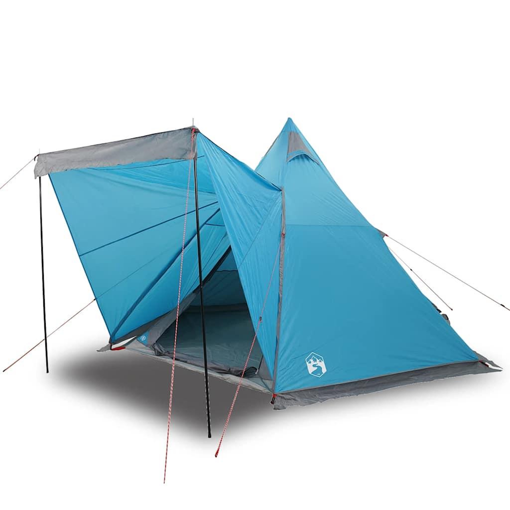 Voir la diapositive 2 : VIDAXL Tente familiale tipi 6 personnes bleu impermeable