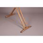 Voir la diapositive 5 : BATIMEX Table à repasser en bois NUBAR 130x47 H92cm housse 100% cotton avec repose fer et repose centrale vapeur