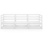 Voir la diapositive 3 : VIDAXL Canape a 3 places de jardin Blanc Bois de pin solide