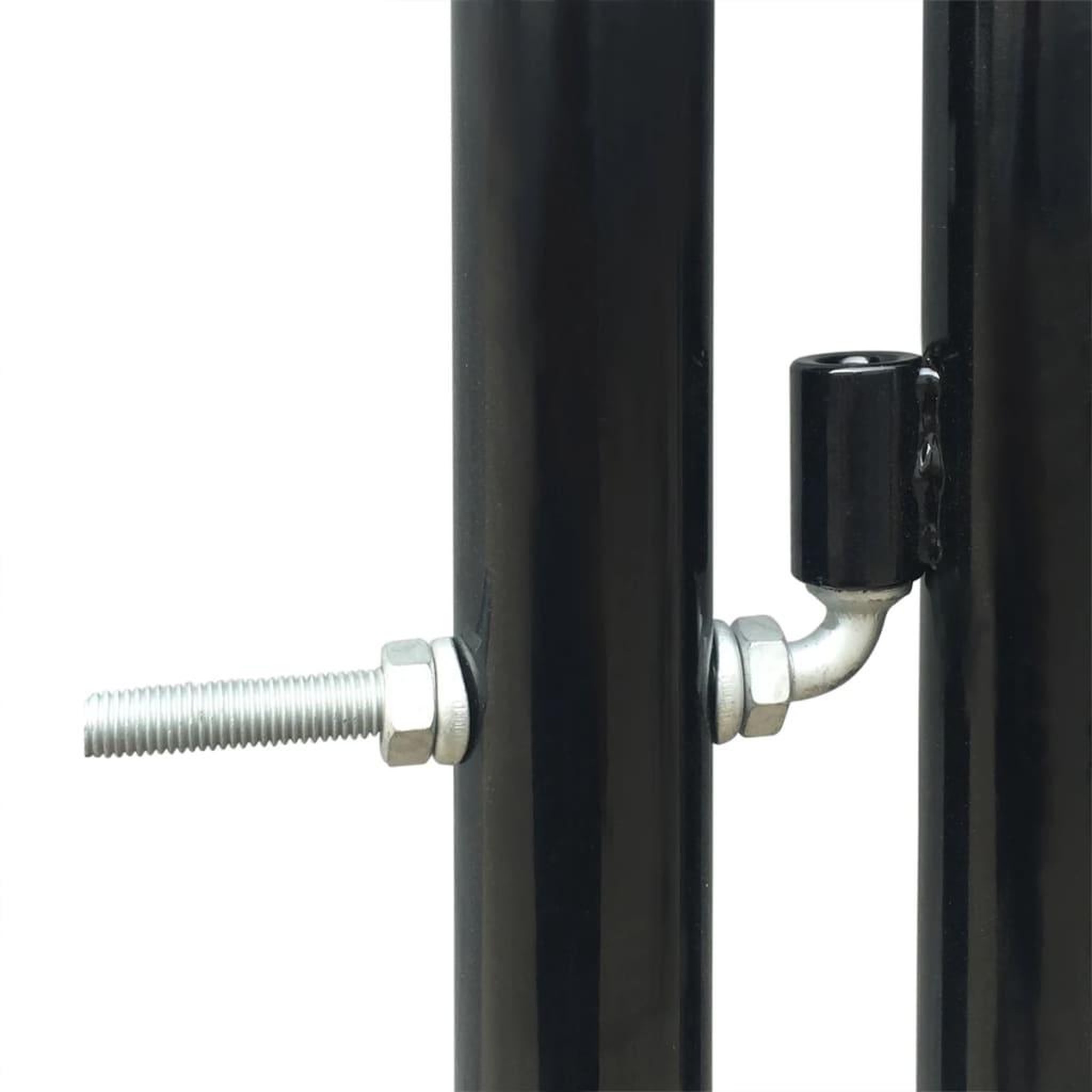 Voir la diapositive 3 : VIDAXL Portail simple de cloture Noir 100x125 cm