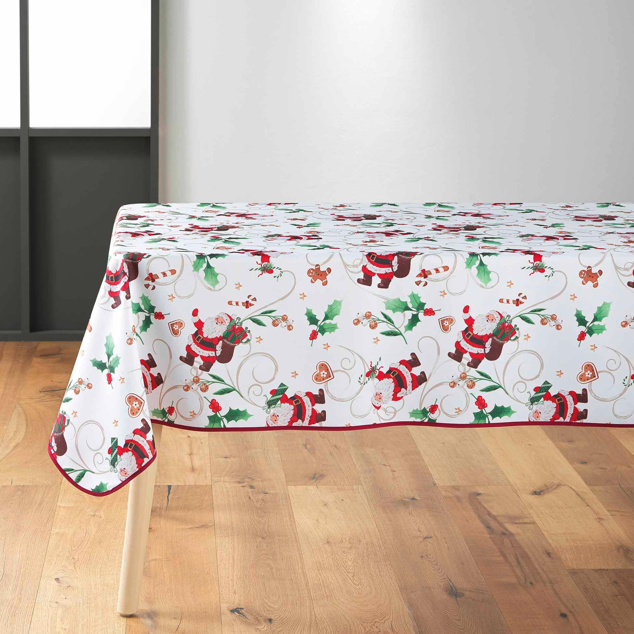 Voir la diapositive 3 : Eden Nappe rectangle père noel enchanté