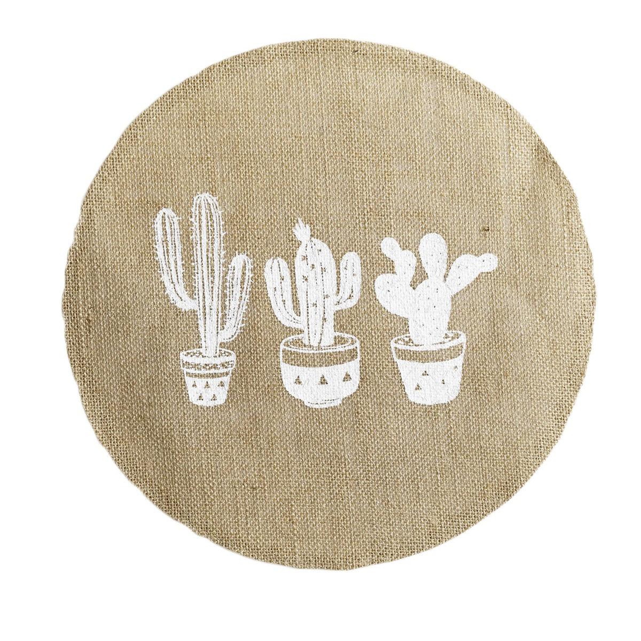 Douceur d'Intérieur Set de table rond jute  mexico  38cm naturel