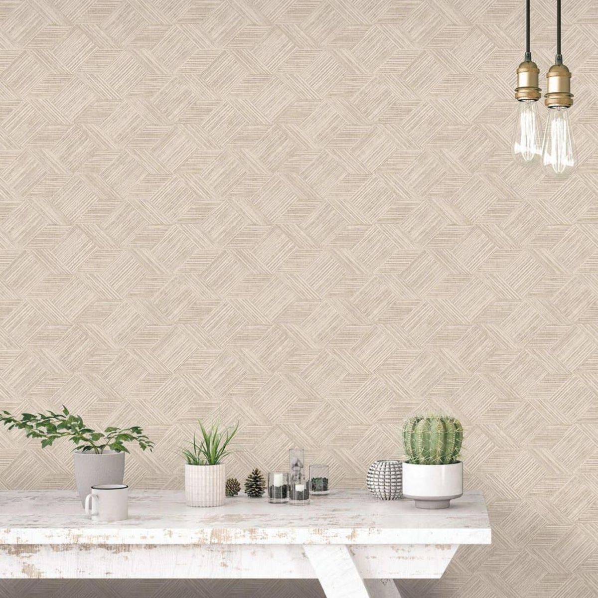 Noordwand Noordwand Papier peint Evergreen Wicker Natural beige