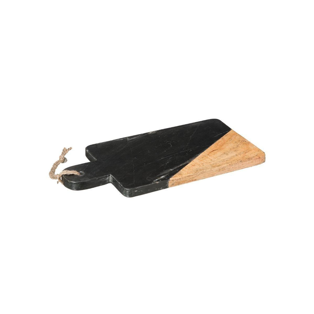 SECRET DE GOURMET Planche à Découper en Marbre  Geom  30cm Noir