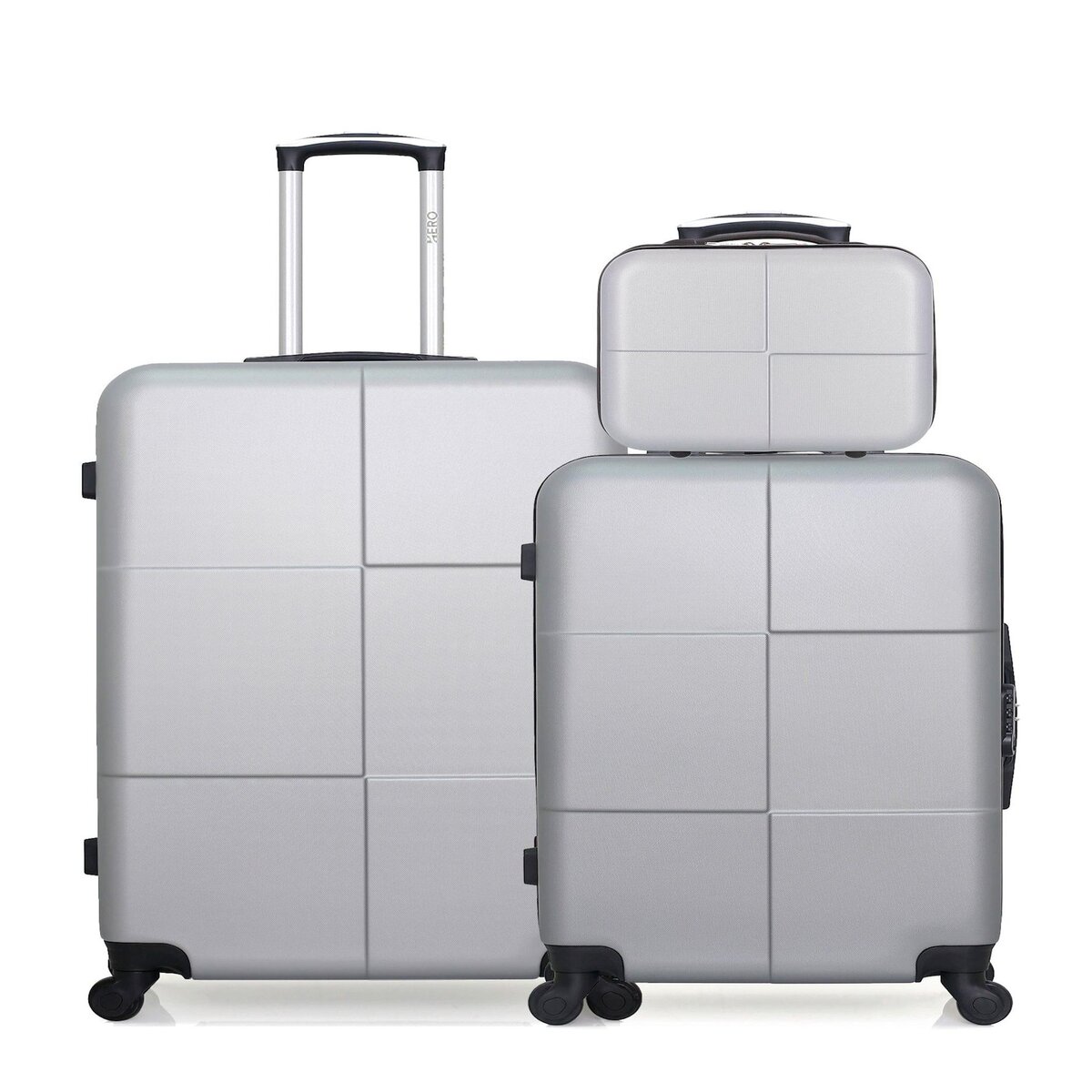 HERO HERO - Lot de 3 - Valise grand format, valise weekend et vanity CORONADO