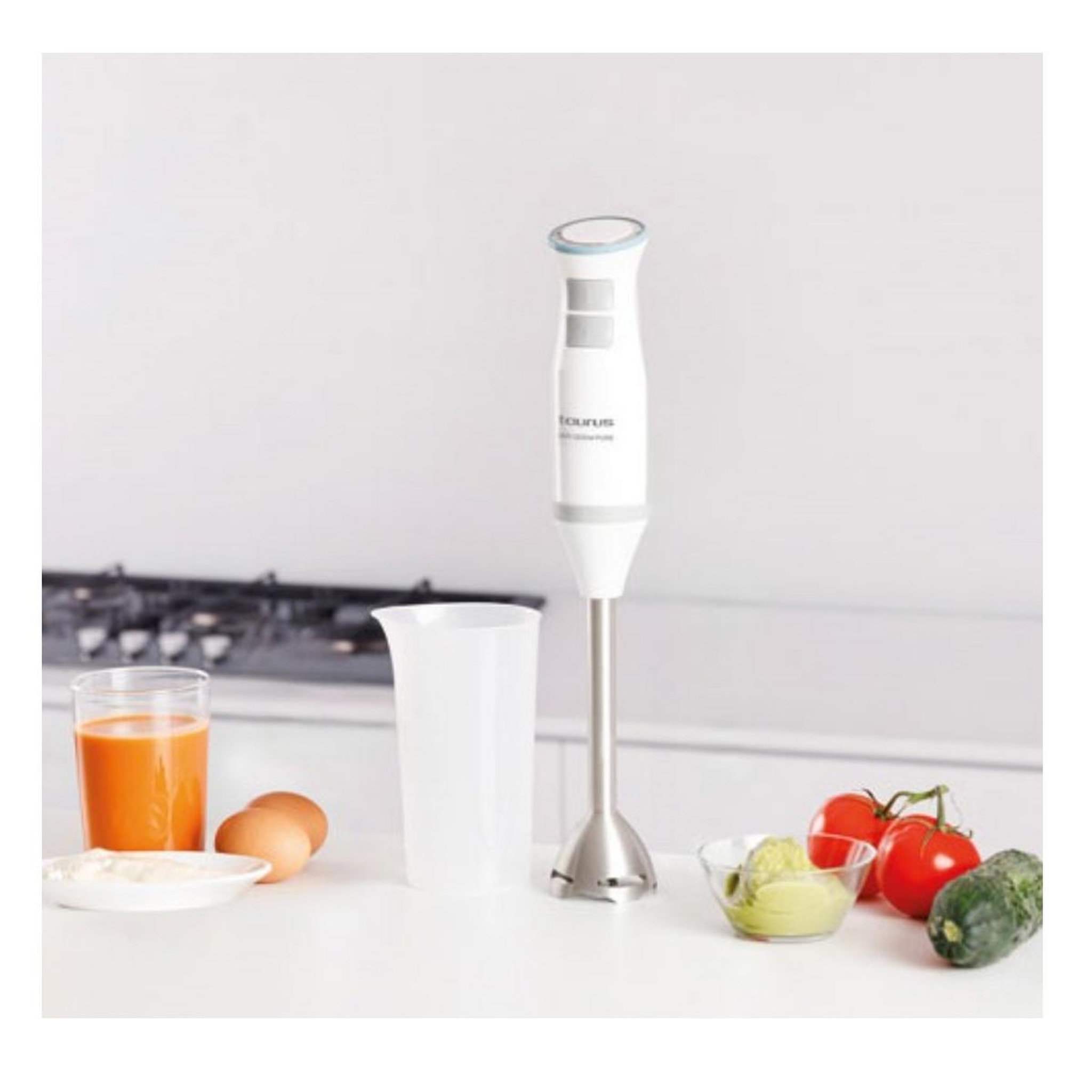 Voir la diapositive 5 : Taurus Mixeur plongeant 1200w blanc & gris - 916425000