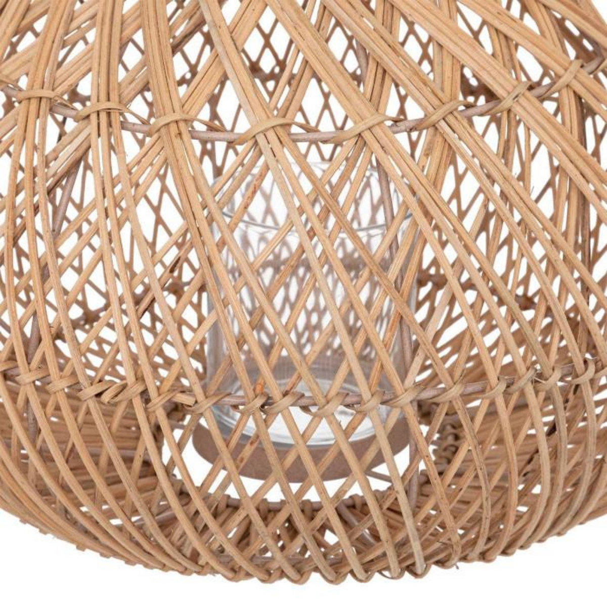 ATMOSPHERA Lanterne Déco en Rotin  Lour  38cm Beige