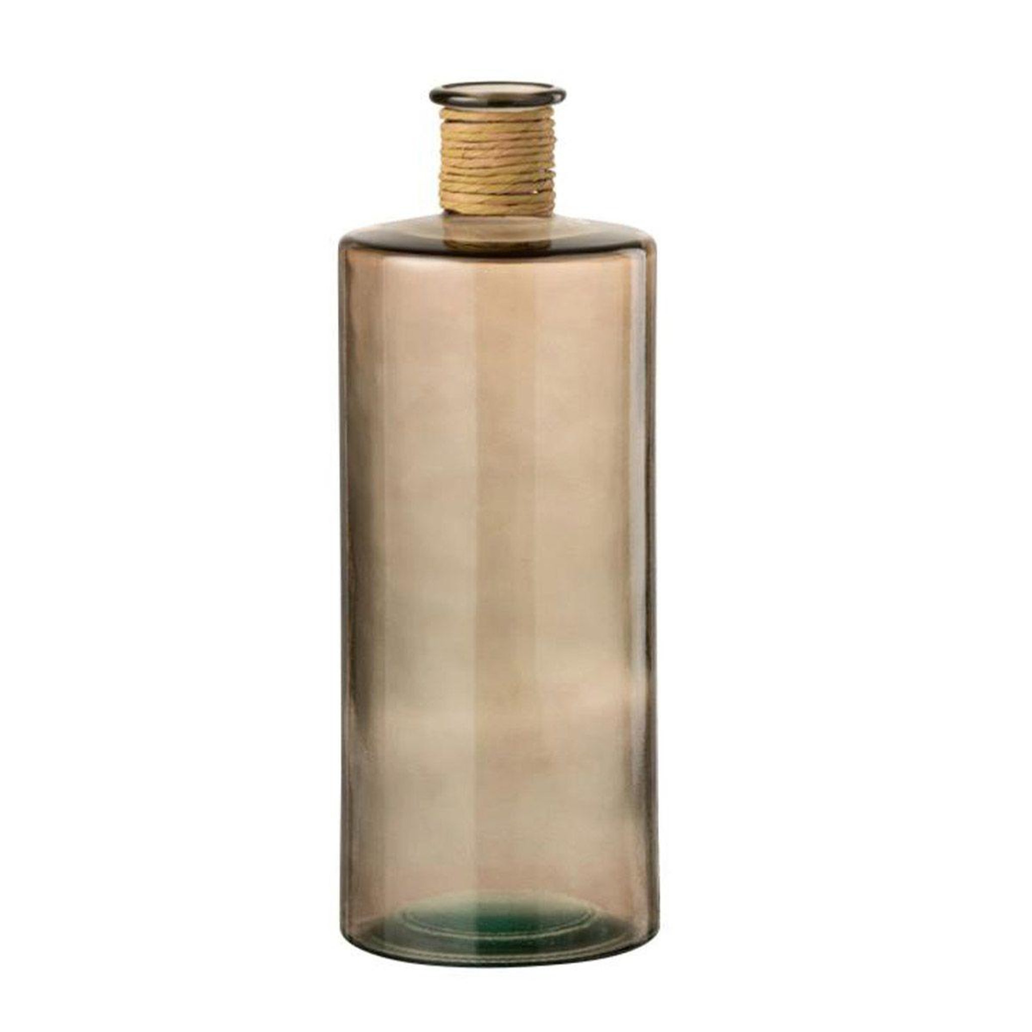 J-LINE Vase design en verre  safari  40cm marron