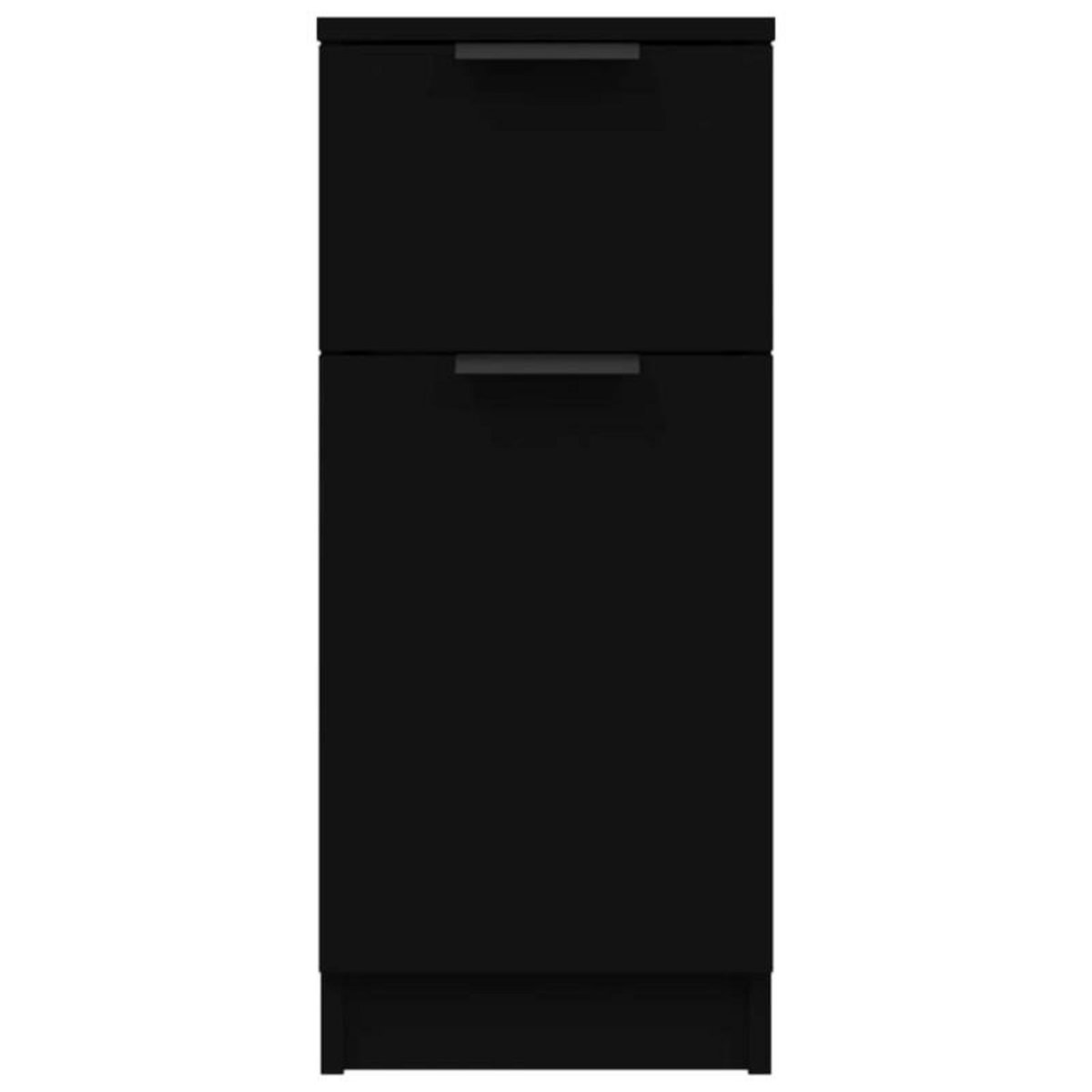 VIDAXL Buffet noir 30x30x70 cm bois d ingénierie