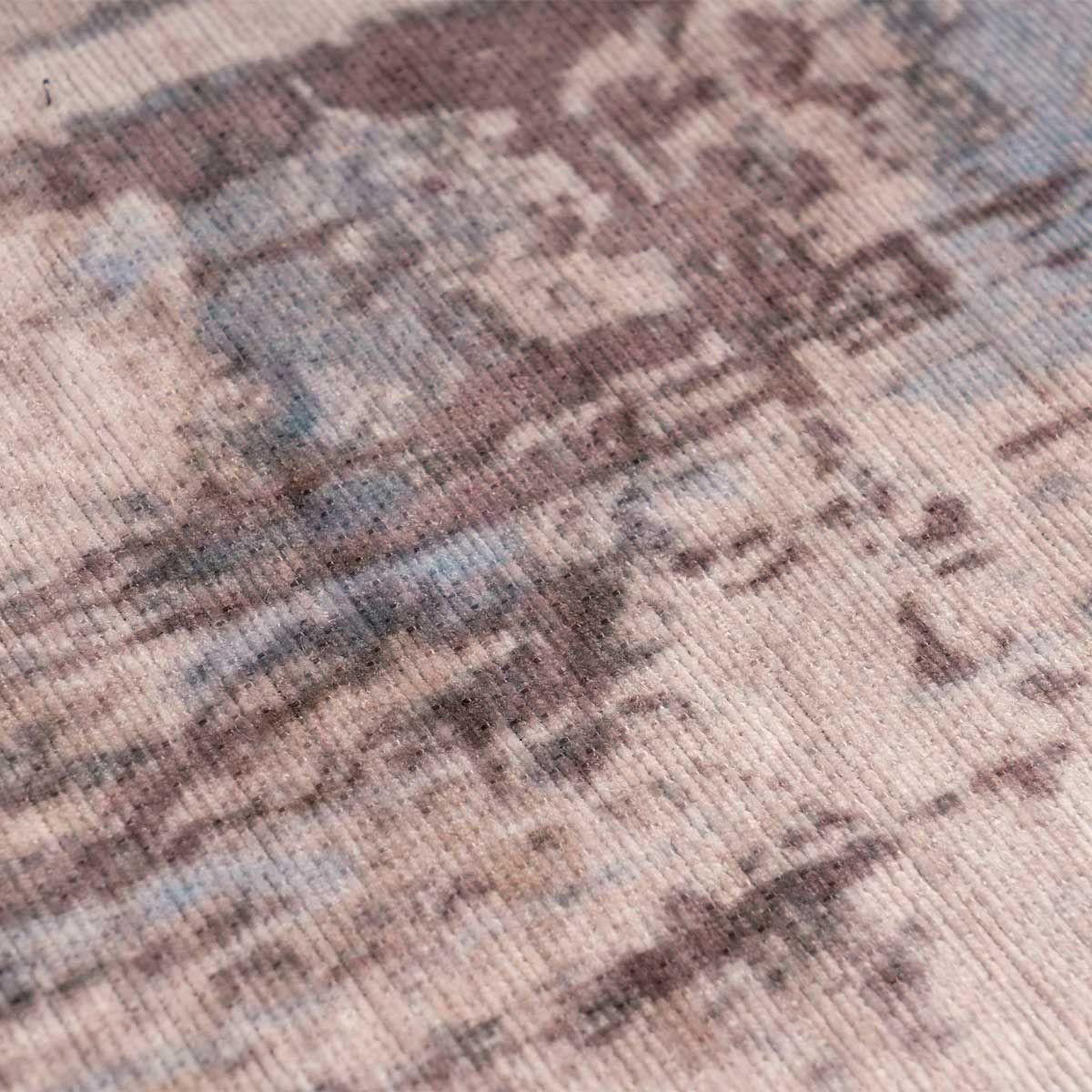 Voir la diapositive 3 : Paris Prix Tapis tissé imprimé vintage  peron  gris & taupe