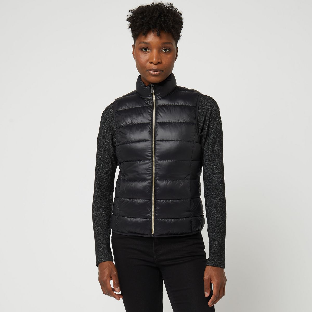 INEXTENSO Manteau noir uni femme 