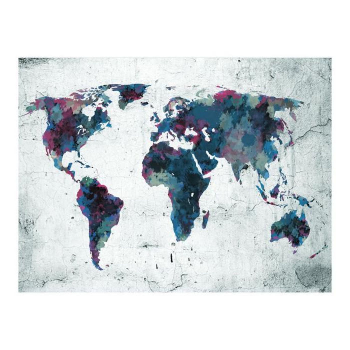 Paris Prix Papier Peint  World Map on the Wall