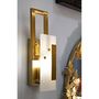 Voir la diapositive 5 : Paris Prix Applique Murale Design en Verre  Cube  33cm Or