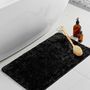 Voir la diapositive 6 : Paris Prix Tapis de Bain Microfibre  Métallisé  45x75cm Noir