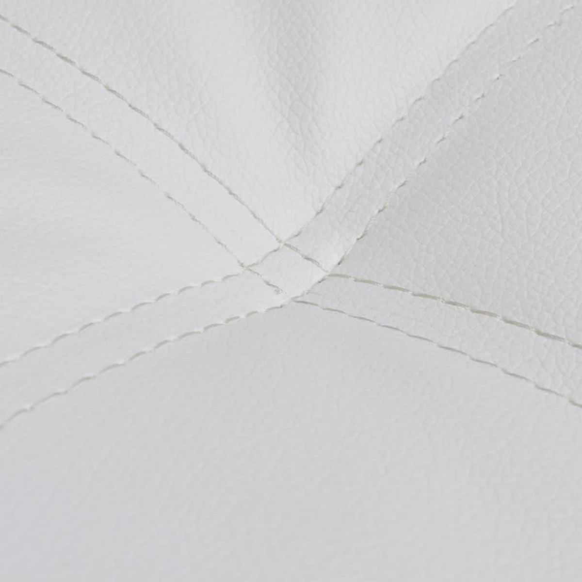 VIDAXL Chaise longue avec oreiller Blanc Similicuir